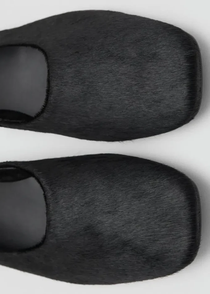 Chaussures en cuir avec fourrure