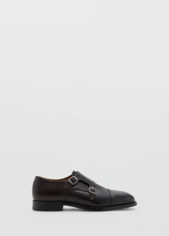 Chaussures en cuir à double boucle