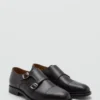 Chaussures en cuir à double boucle Chaussures en cuir à double boucle