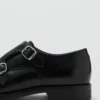 Chaussures en cuir à double boucle Chaussures en cuir à double boucle