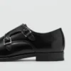 Chaussures en cuir à double boucle Chaussures en cuir à double boucle