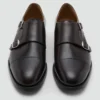 Chaussures en cuir à double boucle Chaussures en cuir à double boucle