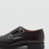 Chaussures en cuir à double boucle Chaussures en cuir à double boucle