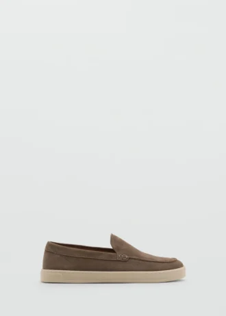 Chaussures en cuir refendu