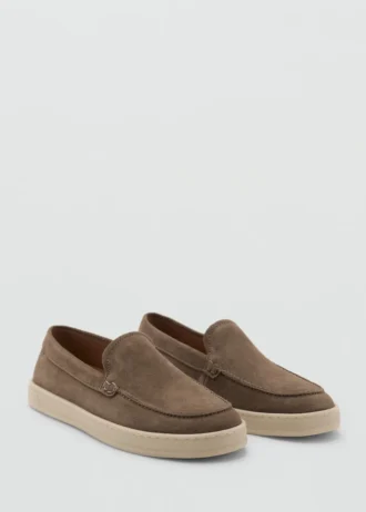 Chaussures en cuir refendu