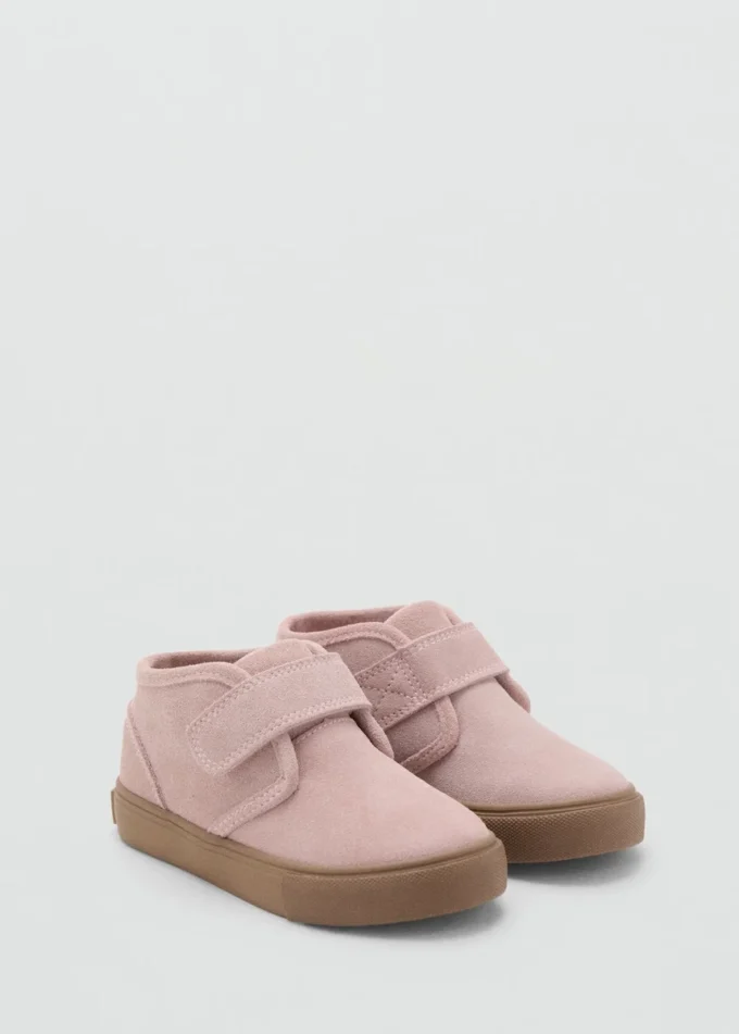 Chaussures en cuir à velcro