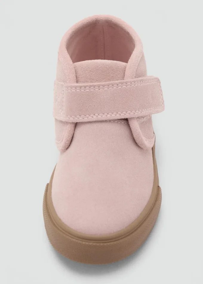 Chaussures en cuir à velcro