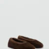 Chaussures plates effet fourrure Chaussures plates effet fourrure