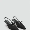Chaussures à talons aiguilles en maille avec boucle Chaussures à talons aiguilles en maille avec boucle