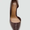 Chaussures à talons asymétriques effet croco