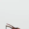Chaussures à talons en cuir avec anneau