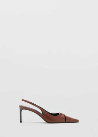 Chaussures à talons en cuir avec anneau