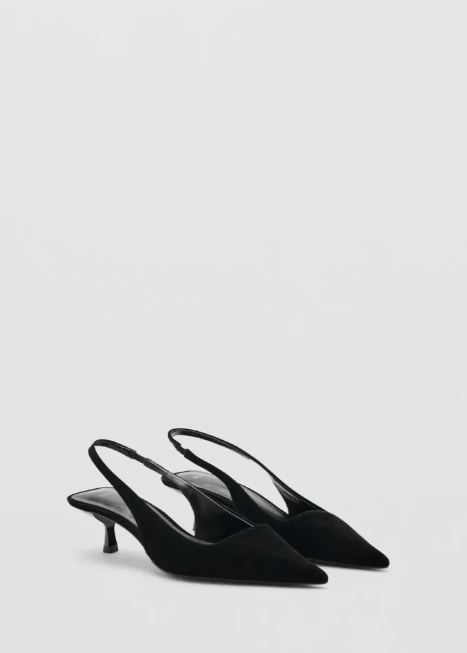 Chaussures à talons en velours