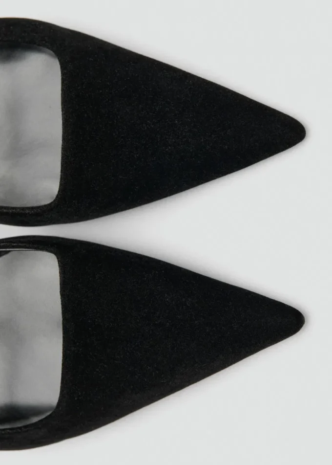 Chaussures à talons en velours