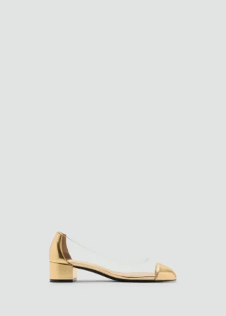 Chaussures à talons en vinyle combinées