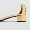 Chaussures à talons en vinyle combinées