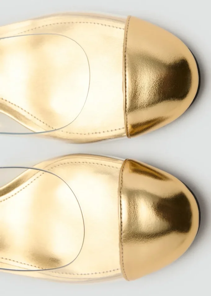 Chaussures à talons en vinyle combinées