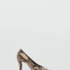 Chaussures à talons hauts à imprimé animal