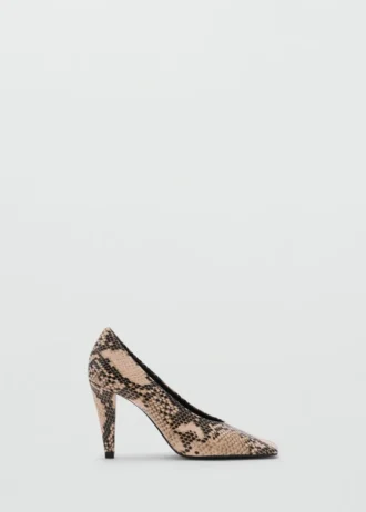 Chaussures à talons hauts à imprimé animal
