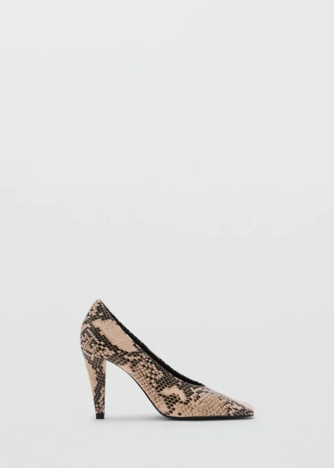 Chaussures à talons hauts à imprimé animal