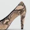 Chaussures à talons hauts à imprimé animal