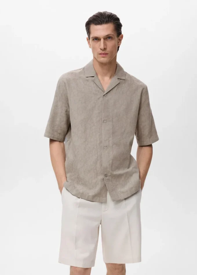 Chemise 100 % coton brodé Chemise 100 % coton brodé