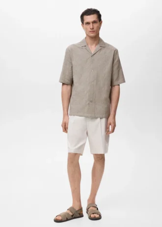Chemise 100 % coton brodé