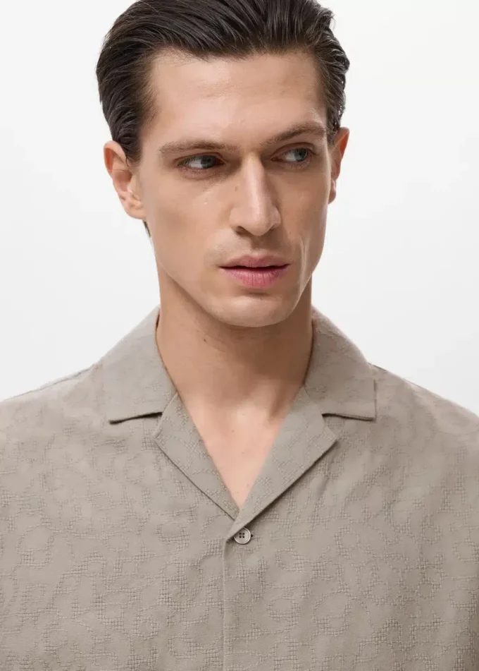 Chemise 100 % coton brodé Chemise 100 % coton brodé