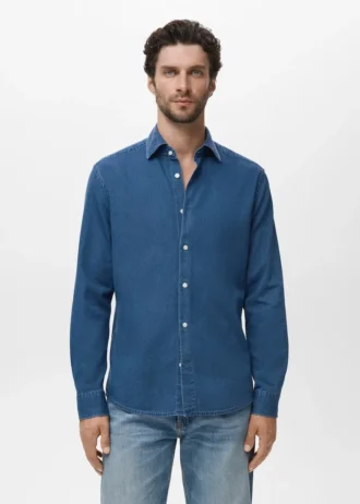 Chemise 100 % coton chambray