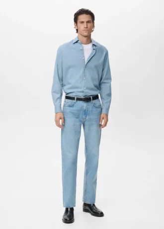 Chemise 100 % coton chambray