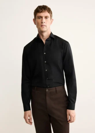 Chemise 100 % coton à coupe classique