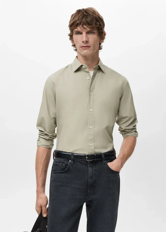 Chemise 100 % coton à coupe classique Chemise 100 % coton à coupe classique