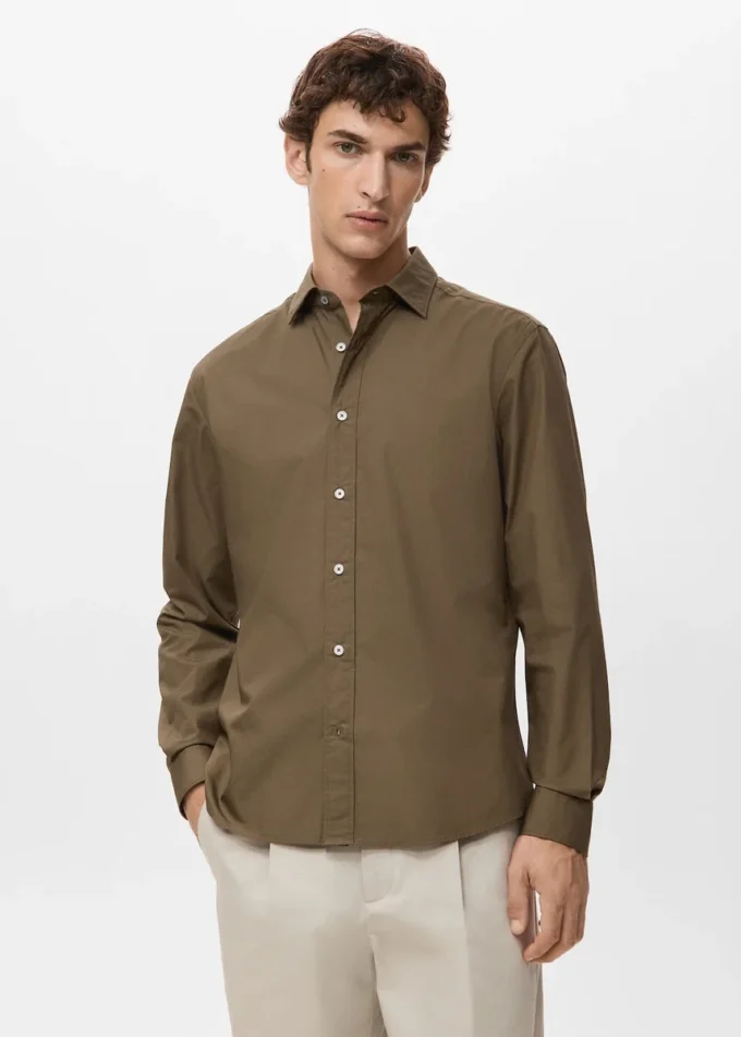 Chemise 100 % coton à coupe classique Chemise 100 % coton à coupe classique