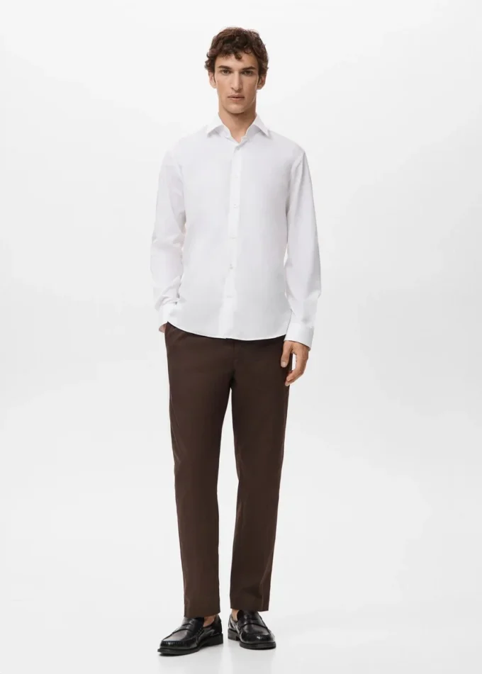 Chemise 100 % coton à coupe classique Chemise 100 % coton à coupe classique