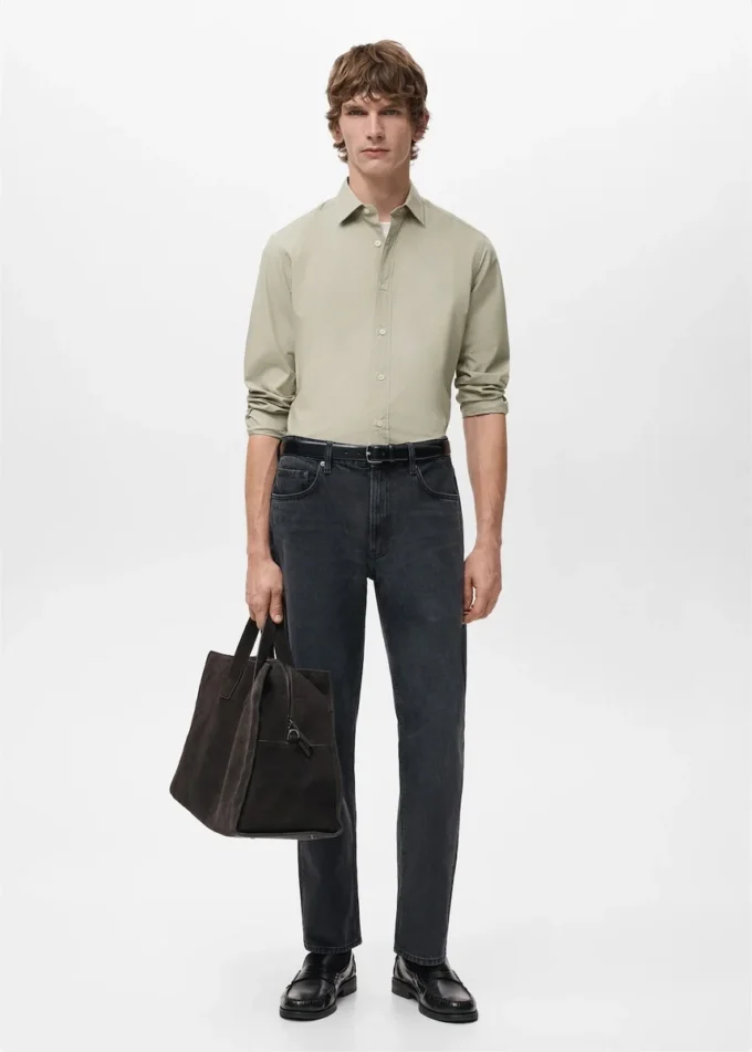 Chemise 100 % coton à coupe classique Chemise 100 % coton à coupe classique