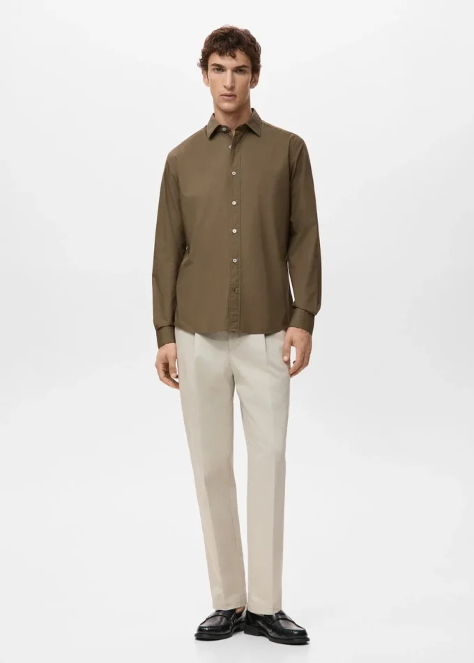 Chemise 100 % coton à coupe classique Chemise 100 % coton à coupe classique