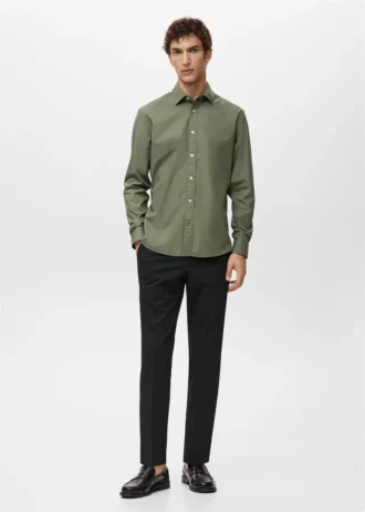 Chemise 100 % coton à coupe classique