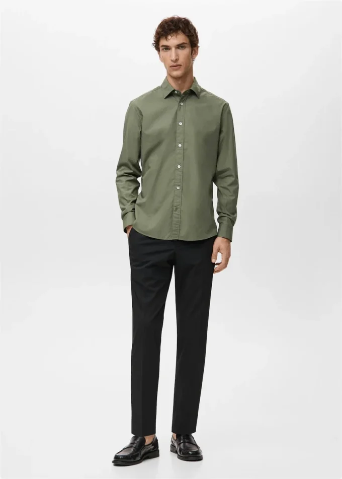 Chemise 100 % coton à coupe classique Chemise 100 % coton à coupe classique