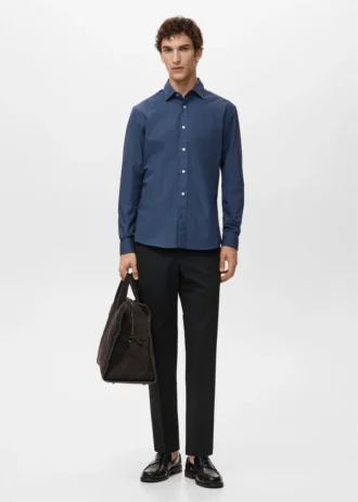 Chemise 100 % coton à coupe classique