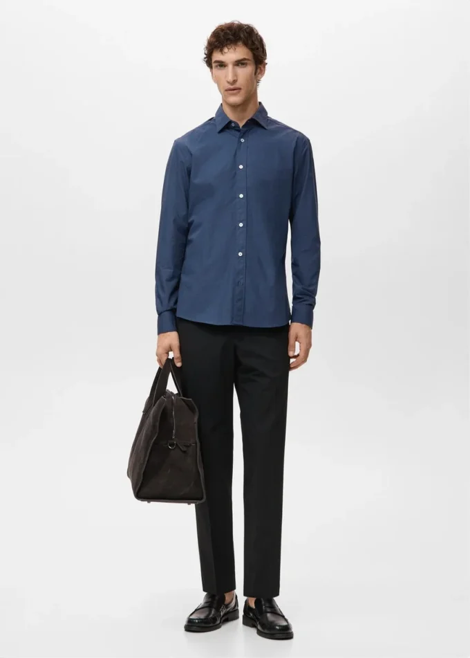 Chemise 100 % coton à coupe classique Chemise 100 % coton à coupe classique