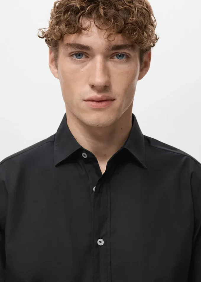 Chemise 100 % coton à coupe classique Chemise 100 % coton à coupe classique