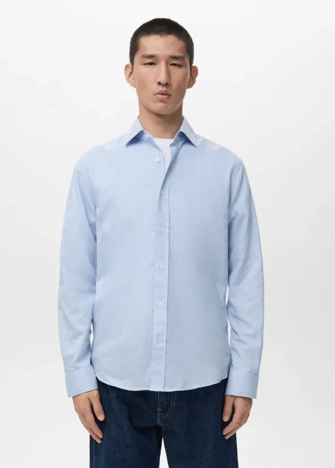 Chemise 100 % flanelle de coton, coupe classique Chemise 100 % flanelle de coton, coupe classique