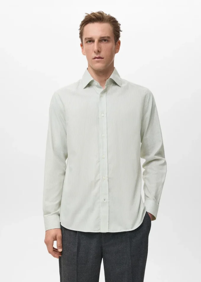 Chemise 100 % flanelle de coton, coupe classique Chemise 100 % flanelle de coton, coupe classique