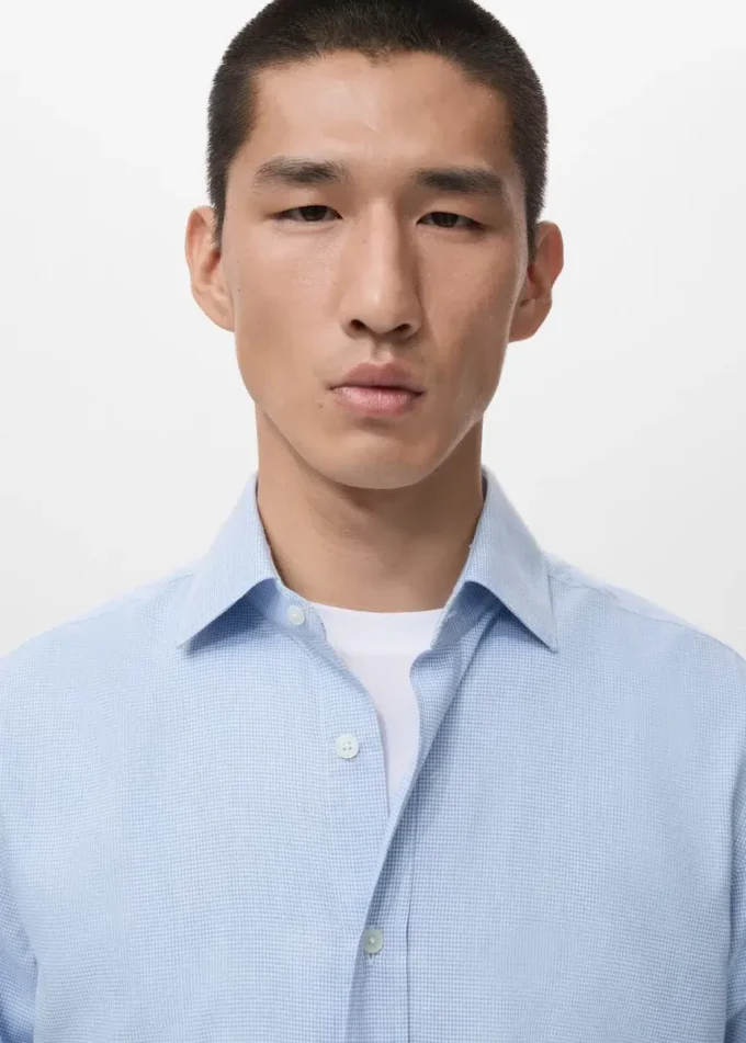 Chemise 100 % flanelle de coton, coupe classique Chemise 100 % flanelle de coton, coupe classique