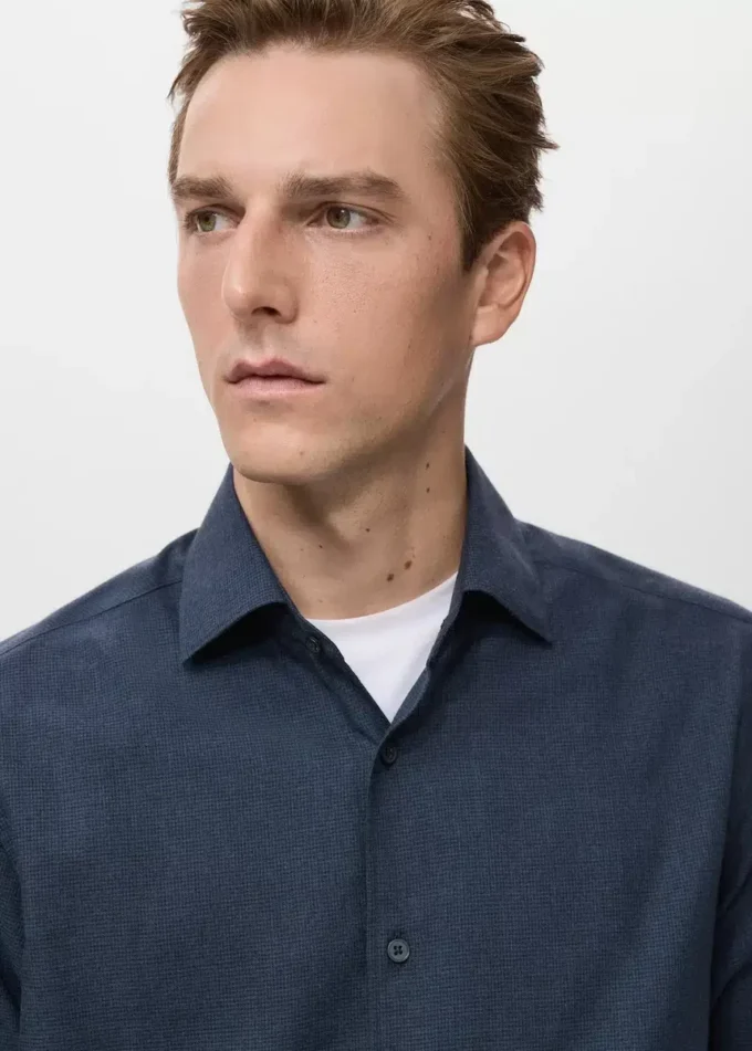 Chemise 100 % flanelle de coton, coupe classique Chemise 100 % flanelle de coton, coupe classique