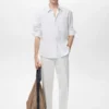 Chemise 100 % lin avec poche