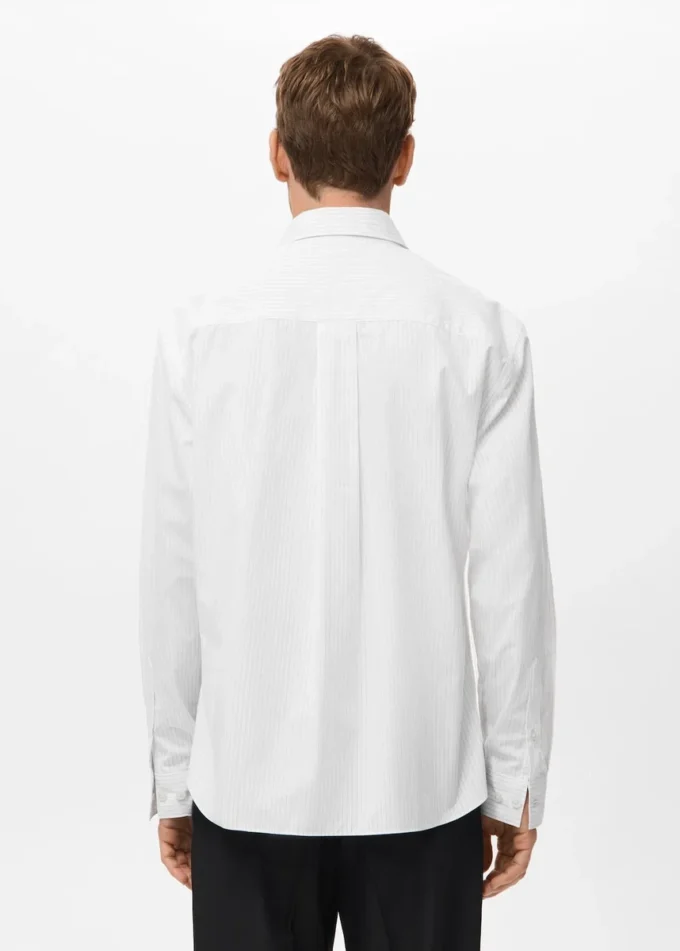 Chemise ample à rayures 100 % coton Chemise ample à rayures 100 % coton