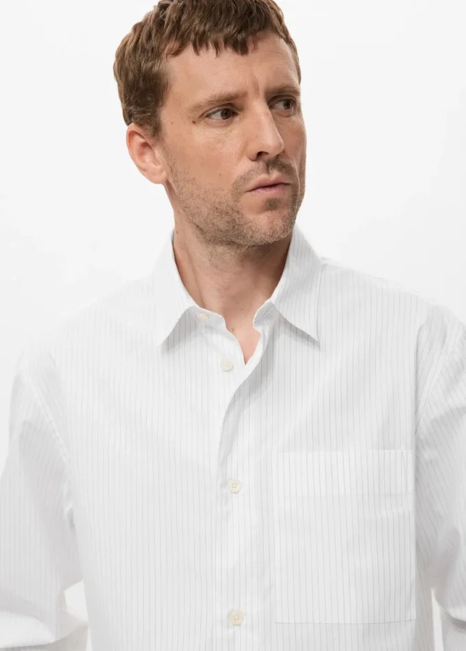 Chemise ample à rayures 100 % coton Chemise ample à rayures 100 % coton