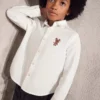 Chemise avec broderie de renne