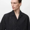 Chemise avec détails brodés ajourés Chemise avec détails brodés ajourés